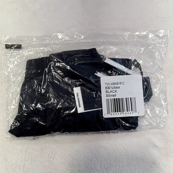 NWT Tavik Bebe Full Bikini Bottom in Black - Extra Small - Picture 6 of 9